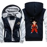 Dragon Ball Jackets - Solid Color Dragon Ball Goku Icon Cute Fleece Jacket