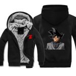 Dragon Ball Jackets - Solid Color Dragon Ball Series Cartoon Bad Goku Icon Super Cool Fleece Jacket