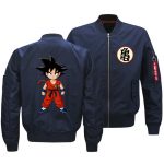 Dragon Ball Jackets - Solid Color Dragon Ball Series Cartoon Goku Icon Super Cute Flight Suit Fleece Jacket