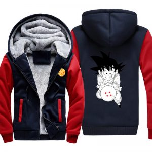 Dragon Ball Jackets - Solid Color Dragon Ball Series Cartoon Goku Super Cute Fleece Jacket