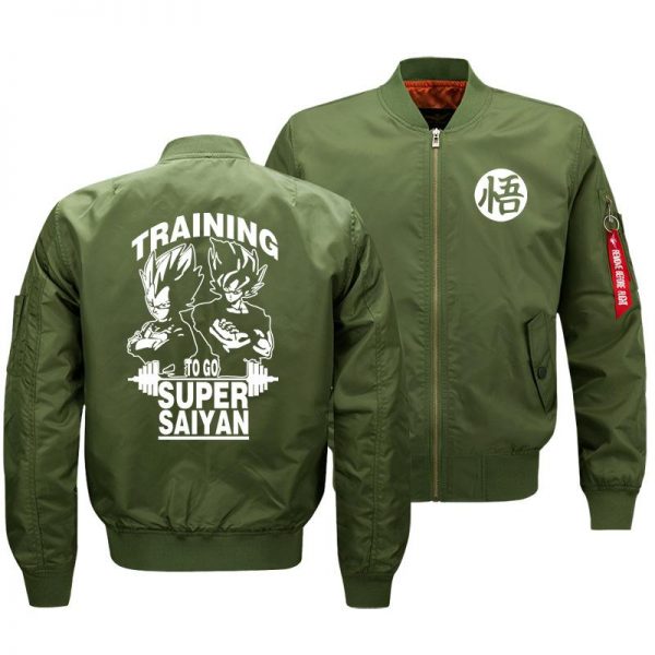 Dragon Ball Jackets - Solid Color Dragon Ball Series Cartoon Super Saiyan Flight Suit Fleece Jacket