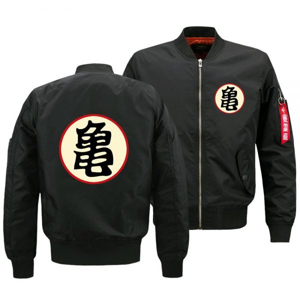 Dragon Ball Jackets - Solid Color Dragon Ball Series Master Roshi Sign Flight Suit Fleece Jacket