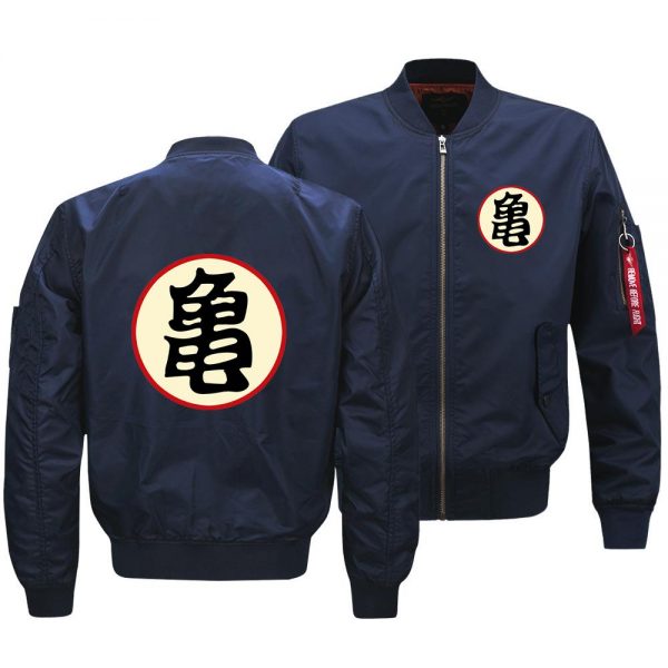 Dragon Ball Jackets - Solid Color Dragon Ball Series Master Roshi Sign Flight Suit Fleece Jacket