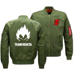 Dragon Ball Jackets - Solid Color Dragon Ball Series Super Saiyan Team Veceta Flight Suit Fleece Jacket