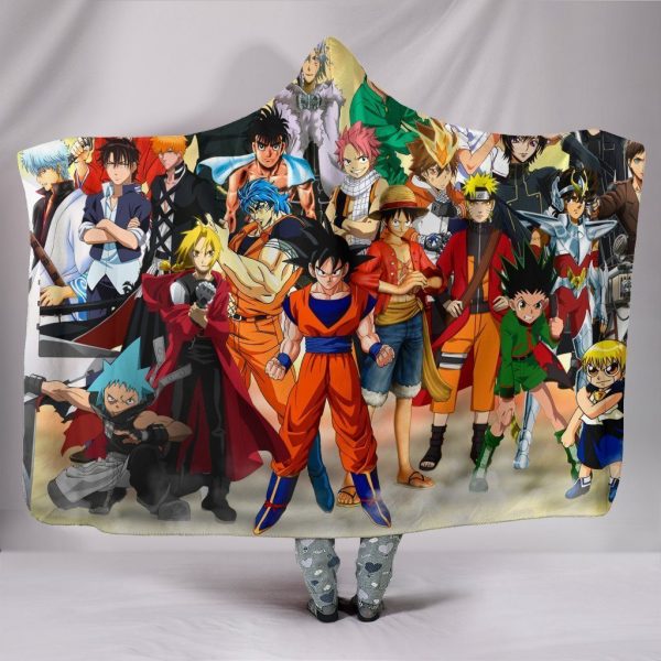 Dragon Ball Super Hooded Blanket - Group Picture Blanket