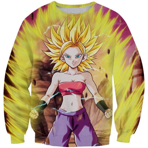 Dragon Ball  Super Saiyan Caulifla Hoodies - Super Pullover Hoodie