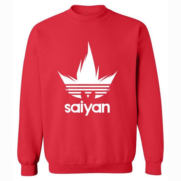 Dragon Ball Sweatshirts - Dragon Ball Sweatshirt Series Men's Sweatshirt Saiyan White Icon Sweatshirt