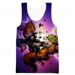 Dragon Ball Z SSJ Goku vs Majin  Hoodies - Vegeta Pullover Purple Hoodie