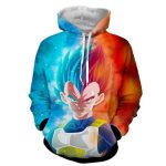 Dragon Ball Z- Vegeta SSJ God 3D Hoodie