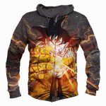 Dragon Goku Hoodies - Goku & Hand of Thanos Pullover Hoodie