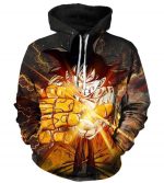 Dragon Goku Hoodies - Goku & Hand of Thanos Pullover Hoodie