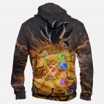 Dragon Goku Hoodies - Goku & Hand of Thanos Pullover Hoodie