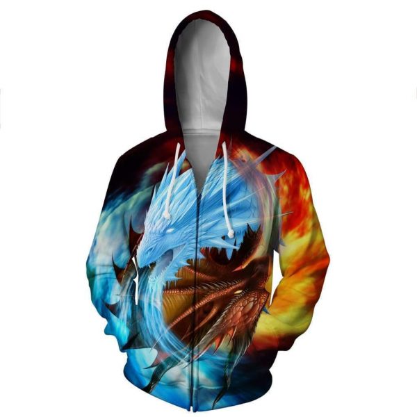 Dragon Hoodies - Pullover Blue Hoodie