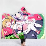 Dragon Maid 3D Printing Fleece Hooded Blanket