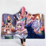 Dragon Maid 3D Printing Fleece Hooded Blanket