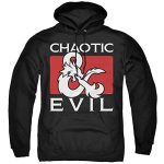 Dungeons and Dragons Hoodie - Chaotic Evil Unisex Adult Pull-Over Hoodie for Men and Women