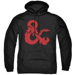 Dungeons and Dragons Hoodie - Logo Unisex Adult Pull-Over Hoodie for Men and Women