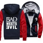 Eminem Jackets - Solid Color Eminem Bad Meets Evil Super Cool Fleece Jacket