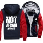 Eminem Jackets - Solid Color Eminem Not Afraid Logo Icon Super Cool Fleece Jacket