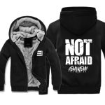 Eminem Jackets - Solid Color Eminem Not Afraid Logo Icon Super Cool Fleece Jacket