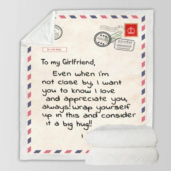 Envelope Letter Writing Cashmere Blanket