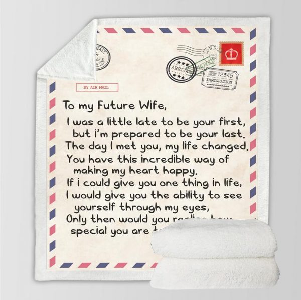 Envelope Letter Writing Cashmere Blanket