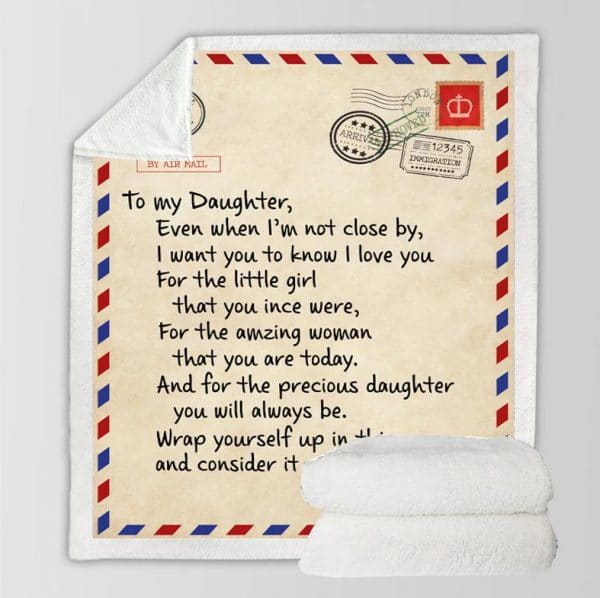 Envelope Letter Writing Cashmere Blanket