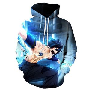 Fairy Tail 3D Printed Casual Pouch Pocket Drawstring Hoodies Pullovers