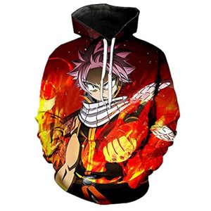Fairy Tail 3D Printed Hoodies - Casual Pouch Pocket Pullovers