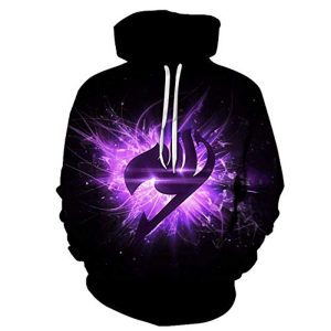 Fairy Tail 3D Printed Pocket Hoodies Pullovers