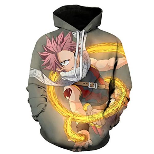 Fairy Tail 3D Printed Pullovers - Casual Drawstring Hoodies