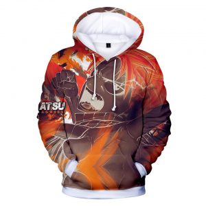 Fairy Tail Hoodies - Fairy Tail Anime Series Anime Character Super Cool Red Hoodie