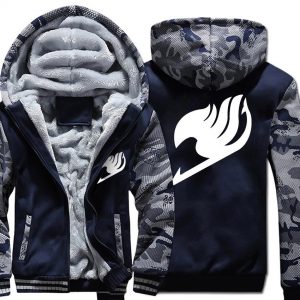 Fairy Tail Jackets - Solid Color Fairy Tail Anime Series Fleece Jacket