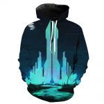 Fantasy Crystal City Hoodies - Pullover Blue Hoodie