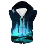 Fantasy Crystal City Hoodies - Pullover Blue Hoodie