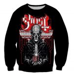 Fashion 3D Printed Ghost Band Long Sleeves Hoodies Pullovers