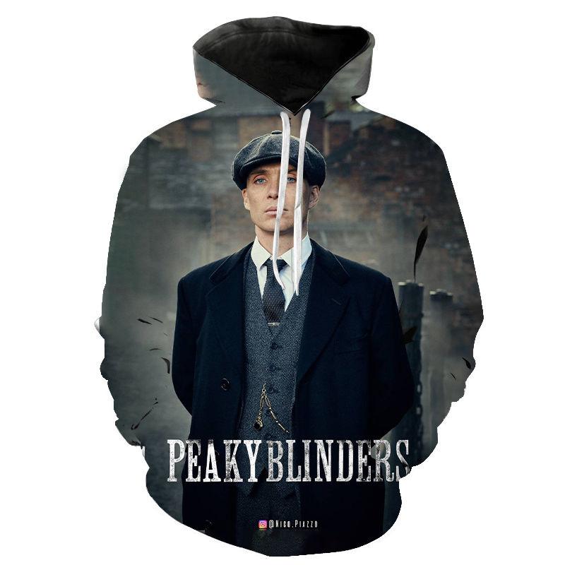 Fashion 3D Printed Hoodie - Peaky Blinder Hooded Pullover