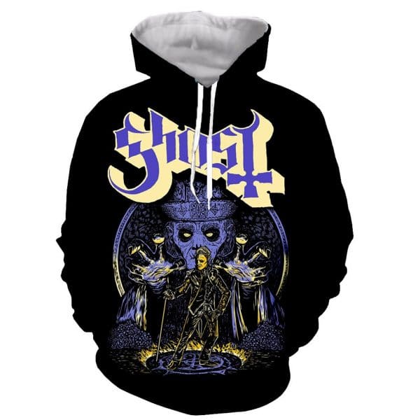 Fashion 3D Printed Long Sleeves Ghost Band Pullovers Hoodies