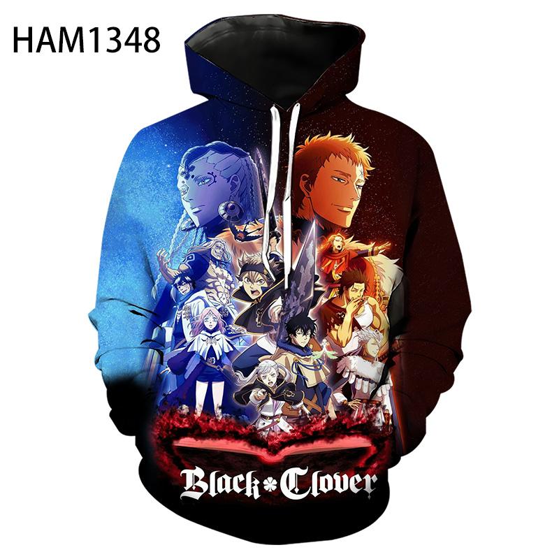 Fashion Black Clover 3D Printed Hoodie - Anime Pullover