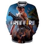 Fashion-FREE FIRE Fashion 3D Baseball Jacket Hoodie Sweatshirt