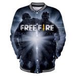 Fashion-FREE FIRE Fashion 3D Baseball Jacket Hoodie Sweatshirt