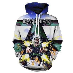 Fashion Iron Maiden Funny 3D Print Casual Hoodie