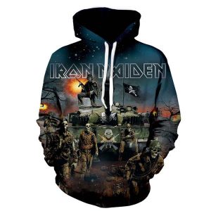 Fashion Iron Maiden Funny 3D Print Casual Hoodie Pullover