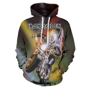 Fashion Iron Maiden Funny 3D Print Casual Hoodie Pullover Sweatshirt