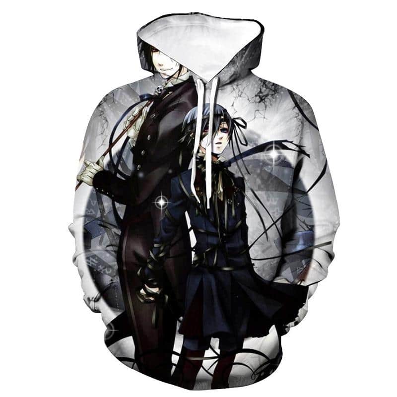 Fashion Printed Hooded Pullover - Anime Black Butler Hoodies