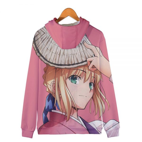 Fate Stay Night 3D Printed Zipper Hoodies - Fashion Hooded Sweatshirt Pullover