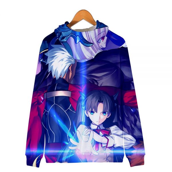 Fate Stay Night 3D Printed Zipper Hoodies - Fashion Hooded Sweatshirt Pullover