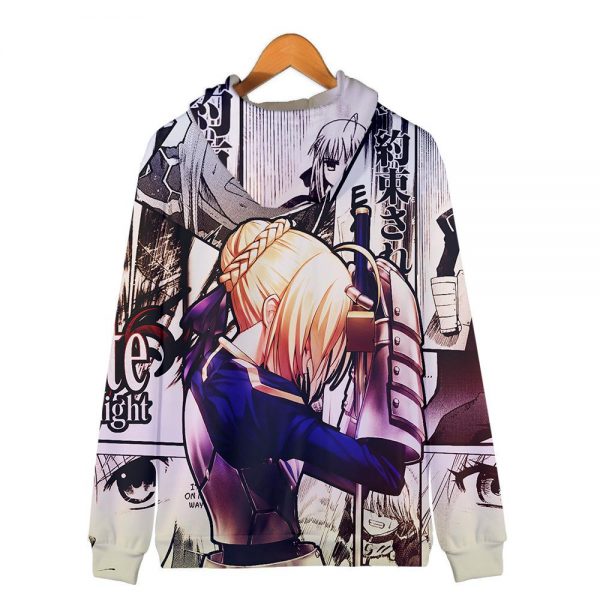 Fate Stay Night 3D Printed Zipper Hoodies - Fashion Hooded Sweatshirt Pullover
