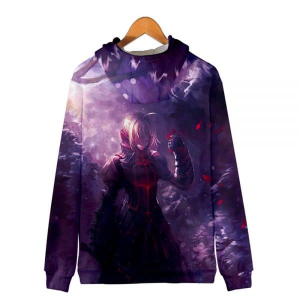 Fate Stay Night 3D Printed Zipper Hoodies - Fashion Hooded Sweatshirt Pullover