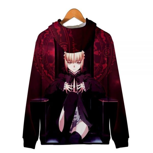 Fate Stay Night 3D Printed Zipper Hoodies - Fashion Hooded Sweatshirt Pullover
